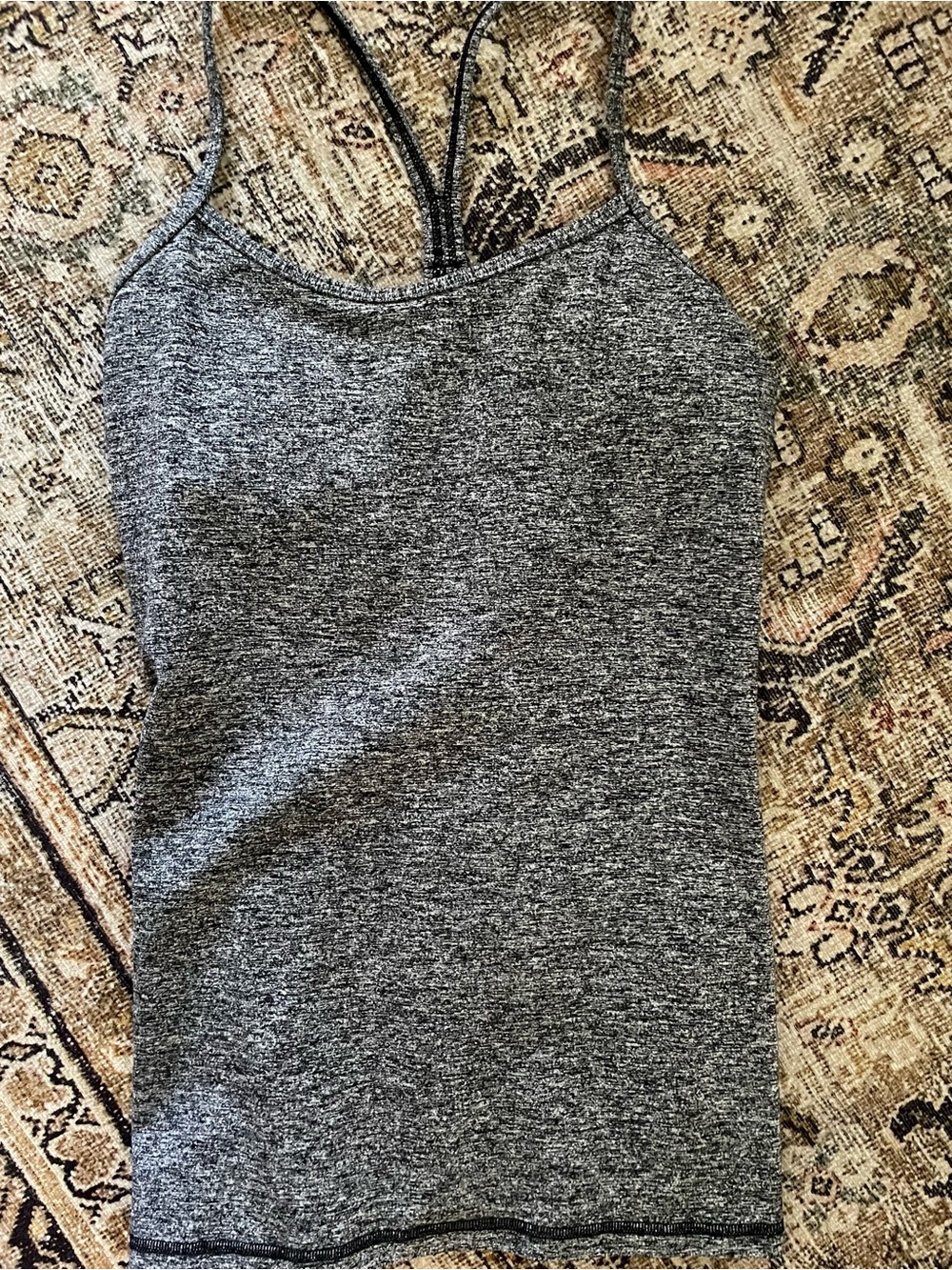Lulu Lemon Heather Gray Strappy Women's Tank Top